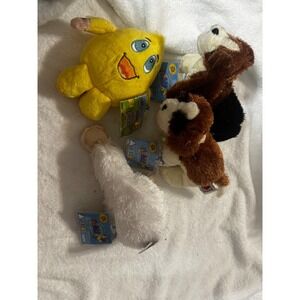 Webkinz Plush Lot 4 Wacky Zingoz Lil Kinz Basset Hound St Bernard Goose NWT